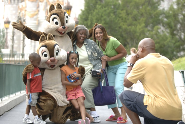 During "What Will You Celebrate?" at Disney Parks, world-famous characters are always part of the fun. 